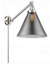 Innovations Lighting 237-SN-G43-L-LED - Cone - 1 Light - 12 inch - Brushed Satin Nickel - Swing Arm