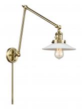  238-AB-G1 - Halophane - 1 Light - 9 inch - Antique Brass - Swing Arm