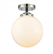 Innovations Lighting 284-1C-BPN-G201-8 - Beacon - 1 Light - 8 inch - Black Polished Nickel - Semi-Flush Mount