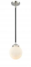 Innovations Lighting 284-1S-BPN-G201-6 - Beacon - 1 Light - 6 inch - Black Polished Nickel - Cord hung - Mini Pendant