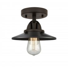 Innovations Lighting 288-1C-OB-M5-OB-LED - Railroad - 1 Light - 8 inch - Oil Rubbed Bronze - Semi-Flush Mount