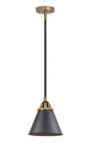 Innovations Lighting 288-1S-BAB-M13-BK-LED - Appalachian - 1 Light - 8 inch - Black Antique Brass - Cord hung - Mini Pendant