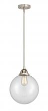 Innovations Lighting 288-1S-SN-G202-10-LED - Beacon - 1 Light - 10 inch - Brushed Satin Nickel - Cord hung - Mini Pendant