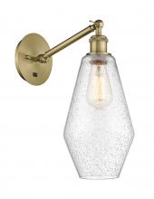 Innovations Lighting 317-1W-AB-G654-7-LED - Cindyrella - 1 Light - 7 inch - Antique Brass - Sconce