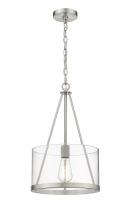 Innovations Lighting 383-1S-SN-G383A-12CL - Marissa - 1 Light - 12 inch - Brushed Satin Nickel - Chain Hung - Mini Pendant