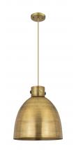 Innovations Lighting 410-1PL-BB-M412-14BB - Newton Bell - 1 Light - 14 inch - Brushed Brass - Cord hung - Pendant