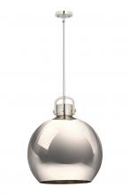 Innovations Lighting 410-1SL-PN-M410-18PN - Newton Sphere - 1 Light - 18 inch - Polished Nickel - Pendant