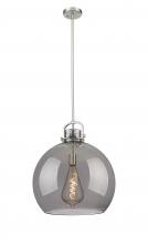  410-1SL-SN-G410-18SM - Newton Sphere - 1 Light - 18 inch - Satin Nickel - Pendant