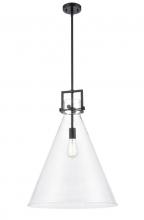 Innovations Lighting 411-1S-BK-18CL - Newton Cone - 1 Light - 18 inch - Matte Black - Cord hung - Pendant