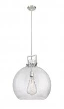  411-1SL-SN-G410-18SDY - Newton Sphere - 1 Light - 18 inch - Satin Nickel - Pendant