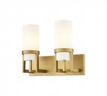 Innovations Lighting 426-2W-BB-G426-8WH - Utopia - 2 Light - 15 inch - Brushed Brass - Bath Vanity Light