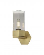 Innovations Lighting 427-1W-BB-G427-9SM - Claverack - 1 Light - 6 inch - Brushed Brass - Sconce