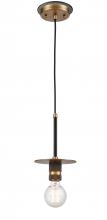 Innovations Lighting 431-1P-BBB - Aurora - 1 Light - 6 inch - Black Brushed Brass - Cord hung - Mini Pendant