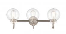 Innovations Lighting 437-3W-SN-CL - Olivia Bath Vanity Light