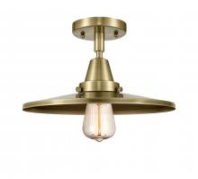 Innovations Lighting 447-1C-AB-MFR-AB-12 - Appalachian - 1 Light - 12 inch - Antique Brass - Flush Mount