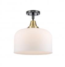 Innovations Lighting 447-1C-BAB-G71-L-LED - Bell - 1 Light - 12 inch - Black Antique Brass - Flush Mount