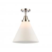 Innovations Lighting 447-1C-PN-G41-L-LED - Cone - 1 Light - 12 inch - Polished Nickel - Flush Mount