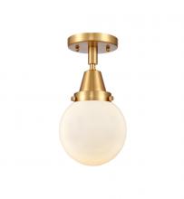 Innovations Lighting 447-1C-SG-G201-6 - Beacon - 1 Light - 6 inch - Satin Gold - Flush Mount