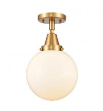 Innovations Lighting 447-1C-SG-G201-8 - Beacon - 1 Light - 8 inch - Satin Gold - Flush Mount