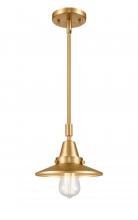 Innovations Lighting 447-1S-SG-M4 - Railroad - 1 Light - 8 inch - Satin Gold - Mini Pendant