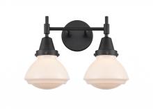  447-2W-BK-G321 - Olean - 2 Light - 16 inch - Matte Black - Bath Vanity Light