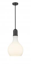 Innovations Lighting 492-1S-BK-G581-12 - Amherst - 1 Light - 12 inch - Matte Black - Stem hung - Mini Pendant