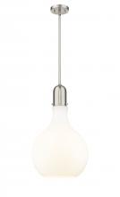 Innovations Lighting 492-1S-SN-G581-14 - Amherst - 1 Light - 14 inch - Brushed Satin Nickel - Stem hung - Pendant