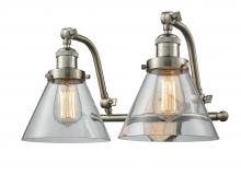  515-2W-SN-G42 - Cone - 2 Light - 18 inch - Brushed Satin Nickel - Bath Vanity Light