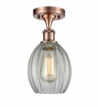 Innovations Lighting 516-1C-AC-G82-LED - Eaton - 1 Light - 6 inch - Antique Copper - Semi-Flush Mount