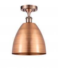 Innovations Lighting 516-1C-AC-MBD-9-AC-LED - Bristol - 1 Light - 9 inch - Antique Copper - Semi-Flush Mount