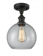 Innovations Lighting 516-1C-OB-G122-8-LED - Athens - 1 Light - 8 inch - Oil Rubbed Bronze - Semi-Flush Mount