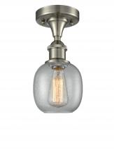 Innovations Lighting 516-1C-SN-G104 - Belfast - 1 Light - 6 inch - Brushed Satin Nickel - Flush Mount