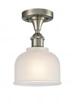 Innovations Lighting 516-1C-SN-G411 - Dayton - 1 Light - 6 inch - Brushed Satin Nickel - Flush Mount