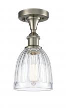 Innovations Lighting 516-1C-SN-G442-LED - Brookfield - 1 Light - 6 inch - Brushed Satin Nickel - Semi-Flush Mount