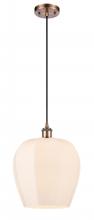 Innovations Lighting 516-1P-AC-G461-12 - Norfolk - 1 Light - 12 inch - Antique Copper - Cord hung - Mini Pendant