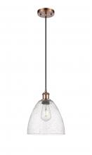 Innovations Lighting 516-1P-AC-GBD-94-LED - Bristol - 1 Light - 9 inch - Antique Copper - Cord hung - Mini Pendant