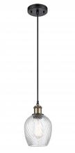 Innovations Lighting 516-1P-BAB-G292-LED - Salina - 1 Light - 6 inch - Black Antique Brass - Cord hung - Mini Pendant