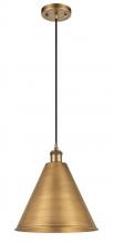 Innovations Lighting 516-1P-BB-MBC-16-BB-LED - Berkshire - 1 Light - 16 inch - Brushed Brass - Cord hung - Mini Pendant