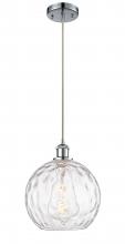 Innovations Lighting 516-1P-PC-G1215-10 - Athens Water Glass - 1 Light - 10 inch - Polished Chrome - Cord hung - Mini Pendant