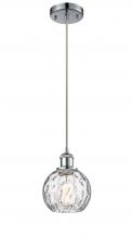 Innovations Lighting 516-1P-PC-G1215-6 - Athens Water Glass - 1 Light - 6 inch - Polished Chrome - Cord hung - Mini Pendant