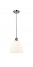 Innovations Lighting 516-1P-PC-GBD-91 - Bristol - 1 Light - 9 inch - Polished Chrome - Cord hung - Mini Pendant