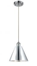 Innovations Lighting 516-1P-PC-MBC-12-PC-LED - Berkshire - 1 Light - 12 inch - Polished Chrome - Cord hung - Mini Pendant