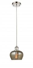 Innovations Lighting 516-1P-PN-G96 - Fenton - 1 Light - 7 inch - Polished Nickel - Cord hung - Mini Pendant