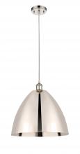 Innovations Lighting 516-1P-PN-MBD-16-PN - Bristol - 1 Light - 16 inch - Polished Nickel - Cord hung - Mini Pendant