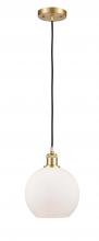 Innovations Lighting 516-1P-SG-G121 - Athens - 1 Light - 8 inch - Satin Gold - Cord hung - Mini Pendant