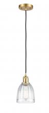 Innovations Lighting 516-1P-SG-G442-LED - Brookfield - 1 Light - 6 inch - Satin Gold - Cord hung - Mini Pendant