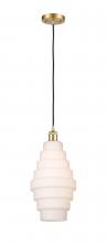 Innovations Lighting 516-1P-SG-G671-8 - Cascade - 1 Light - 8 inch - Satin Gold - Cord hung - Mini Pendant