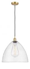  516-1P-SG-GBD-164 - Bristol - 1 Light - 16 inch - Satin Gold - Cord hung - Pendant