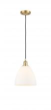 Innovations Lighting 516-1P-SG-GBD-91 - Bristol - 1 Light - 9 inch - Satin Gold - Cord hung - Mini Pendant