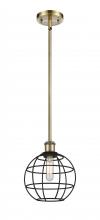 Innovations Lighting 516-1S-AB-CE-8-BK - Lake Placid - 1 Light - 8 inch - Antique Brass - Mini Pendant